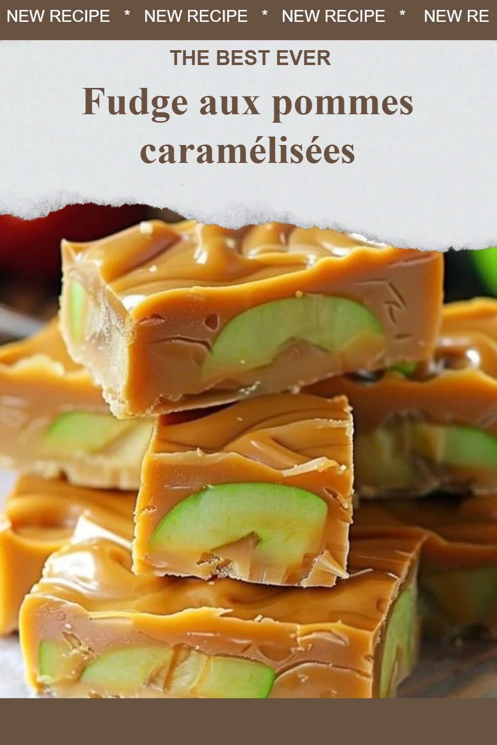 Fudge aux pommes caramélisées
