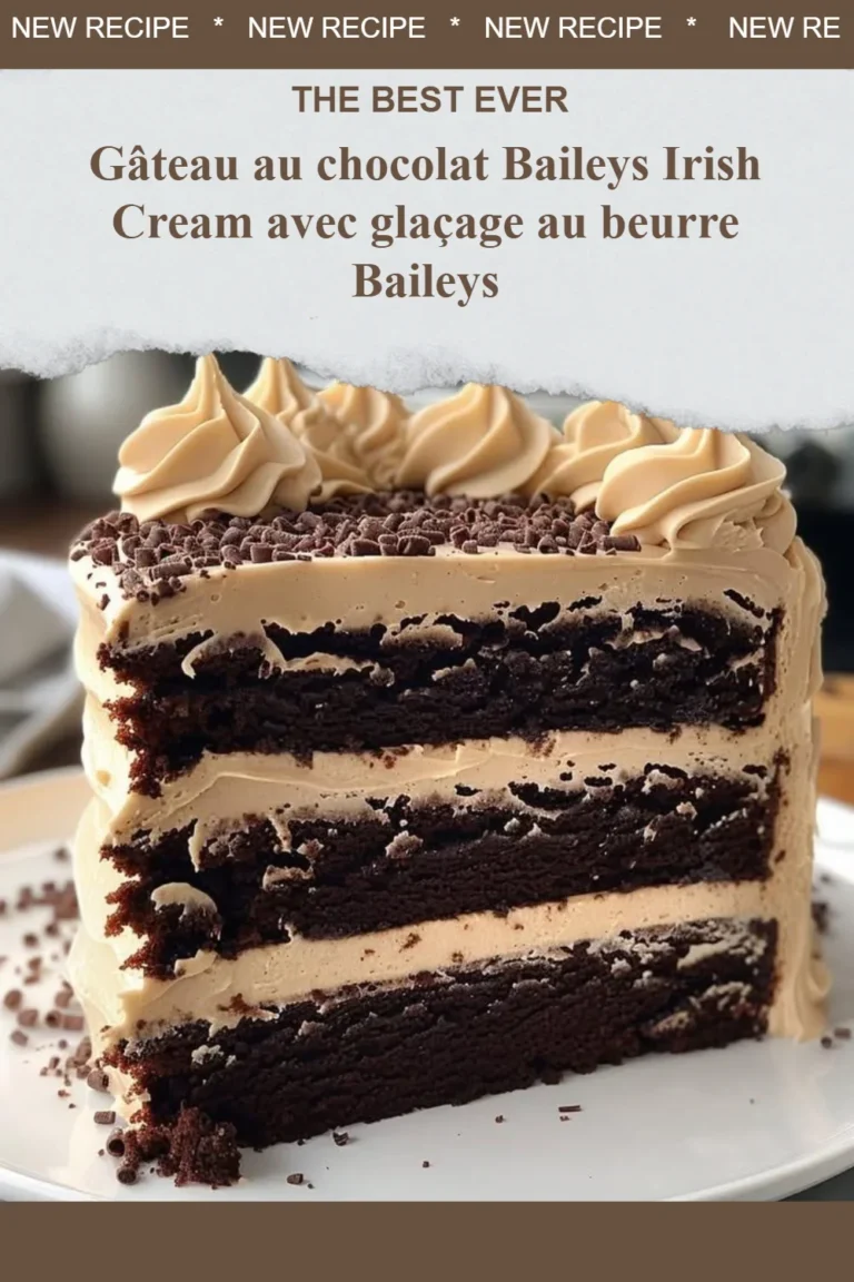 Gâteau au chocolat Baileys Irish Cream avec glaçage au beurre