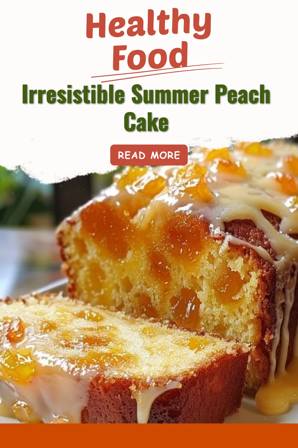 Gâteau d'été aux pêches fait maison