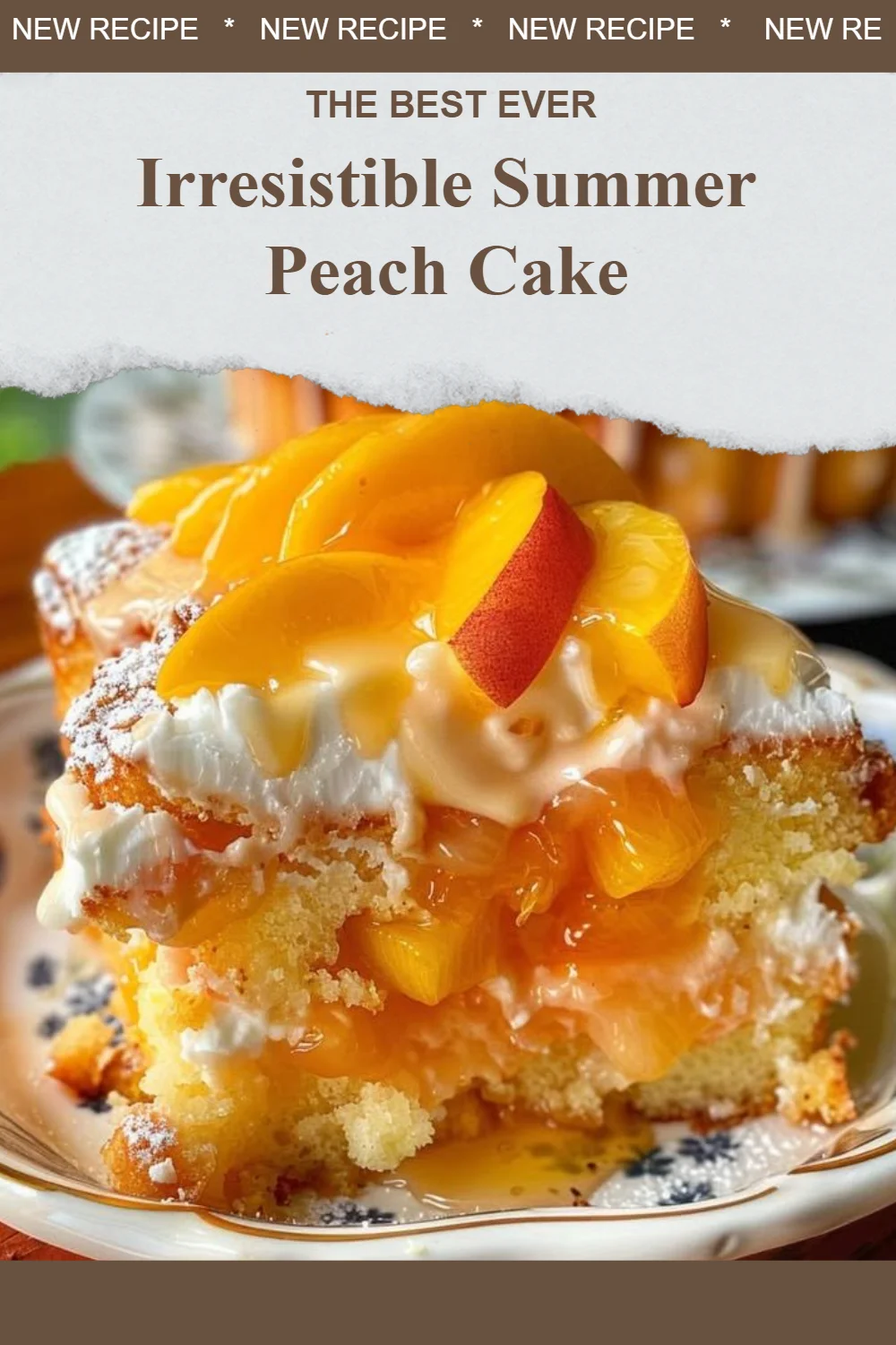 Gâteau aux pêches d'été, un dessert idéal pour profiter des fruits frais en saison