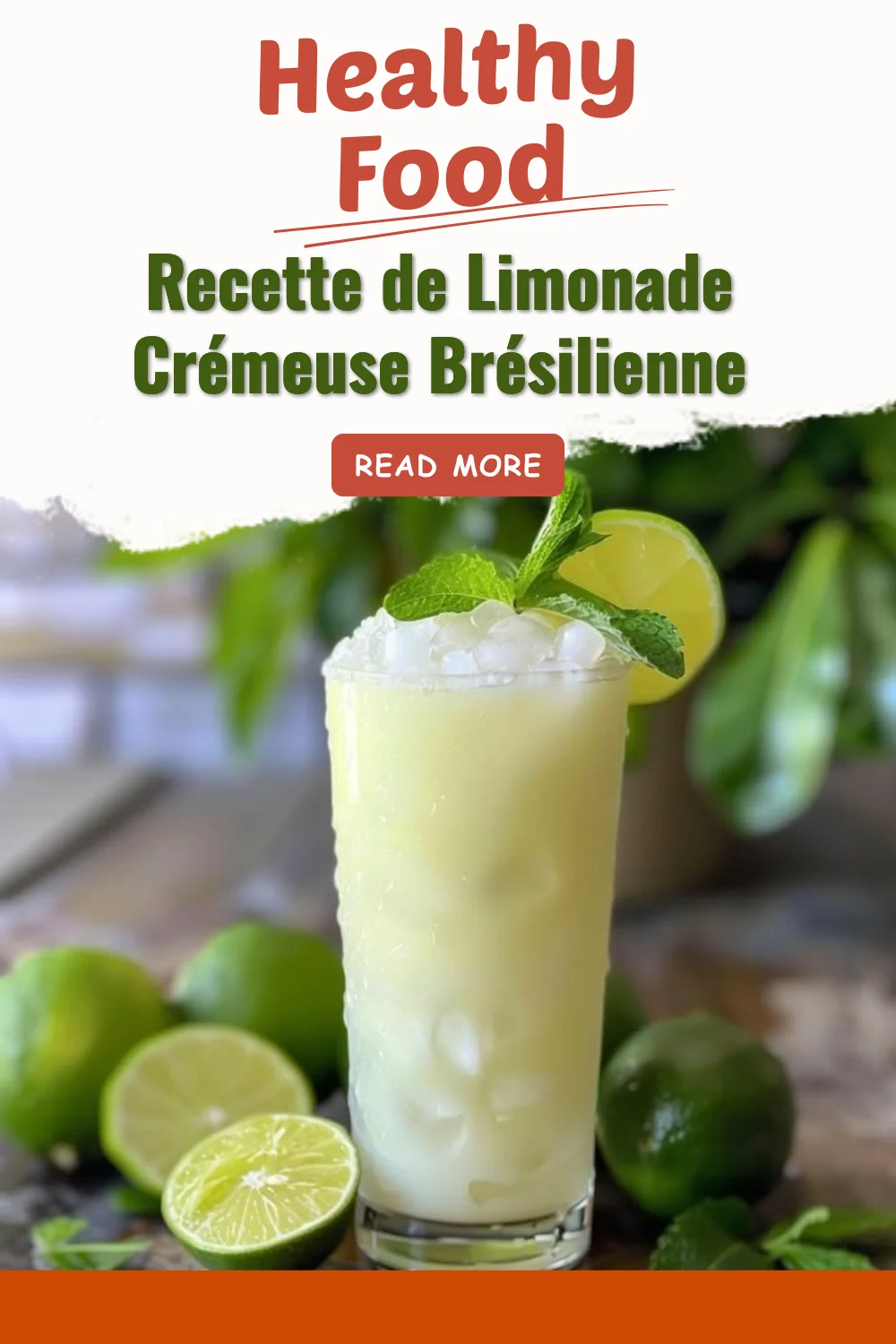 Recette de limonade crémeuse brésilienne avec ingrédients et étapes simples