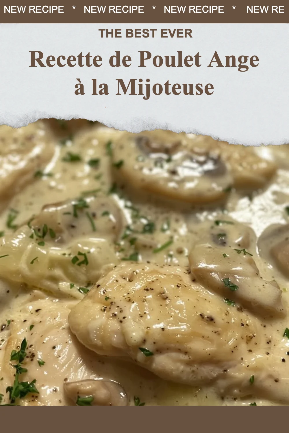 Recette de Poulet Ange préparé dans une mijoteuse pour un repas savoureux