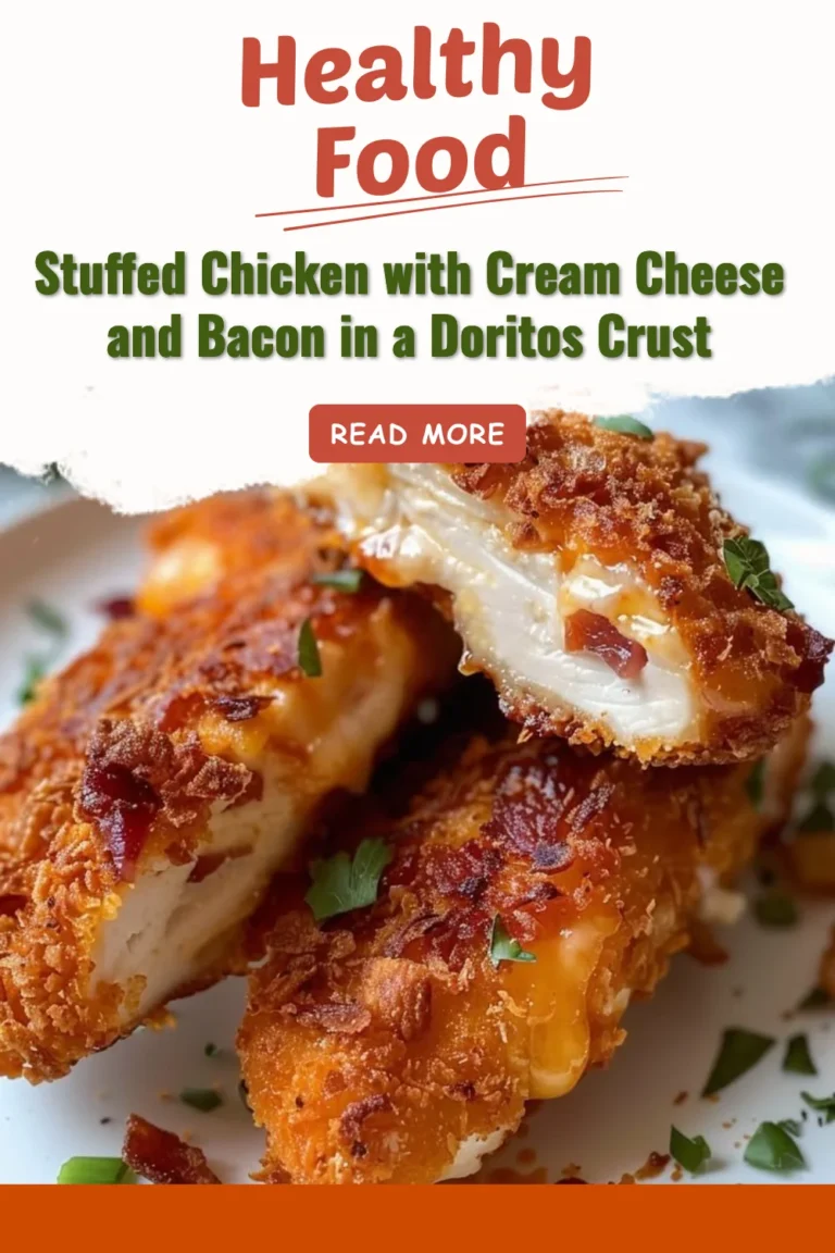 Poulet farci au fromage à la crème et bacon en croûte de Doritos
