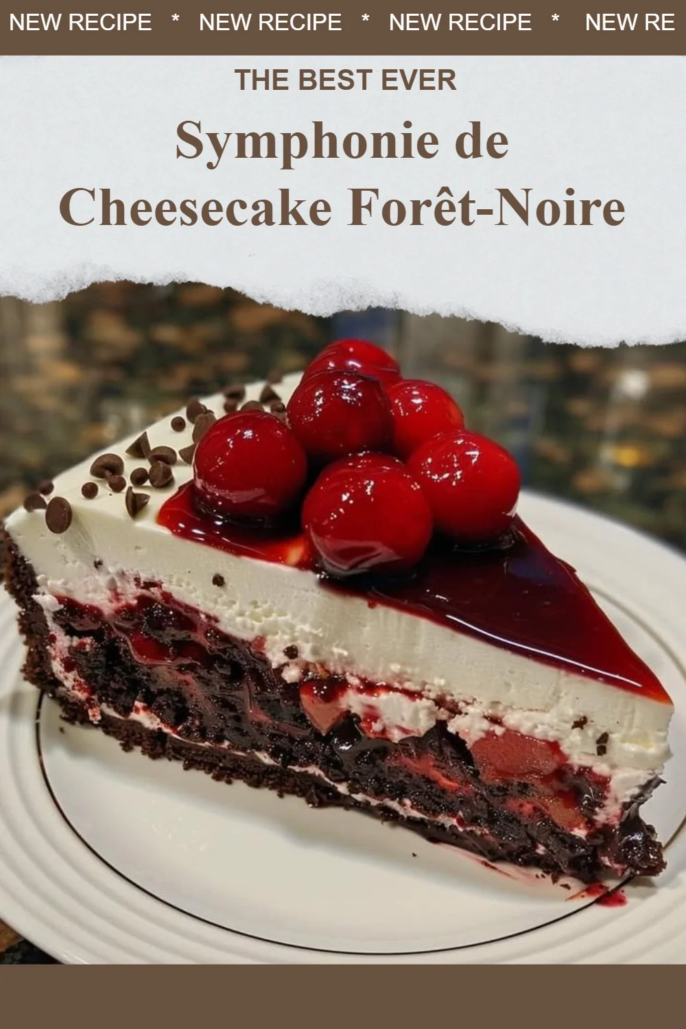 Symphonie de Cheesecake Forêt-Noire