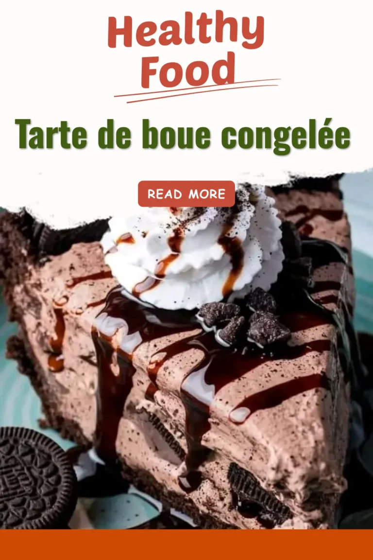 Tarte de boue congelée, une délicieuse pâtisserie glacée à savourer.