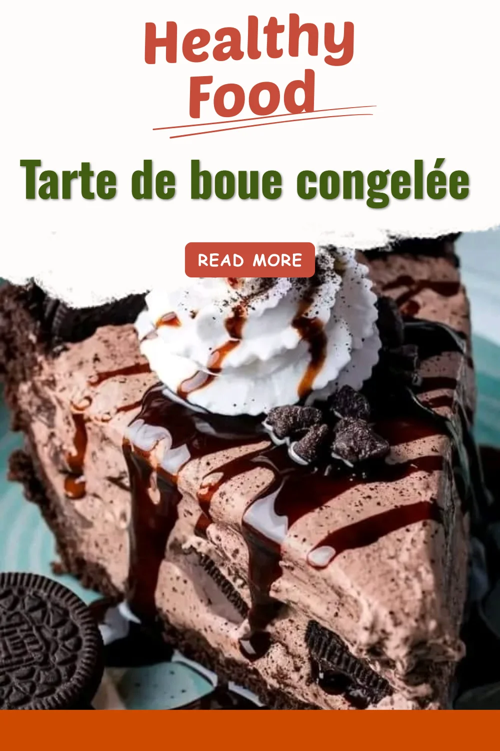 Tarte de boue congelée, une délicieuse pâtisserie glacée à savourer.