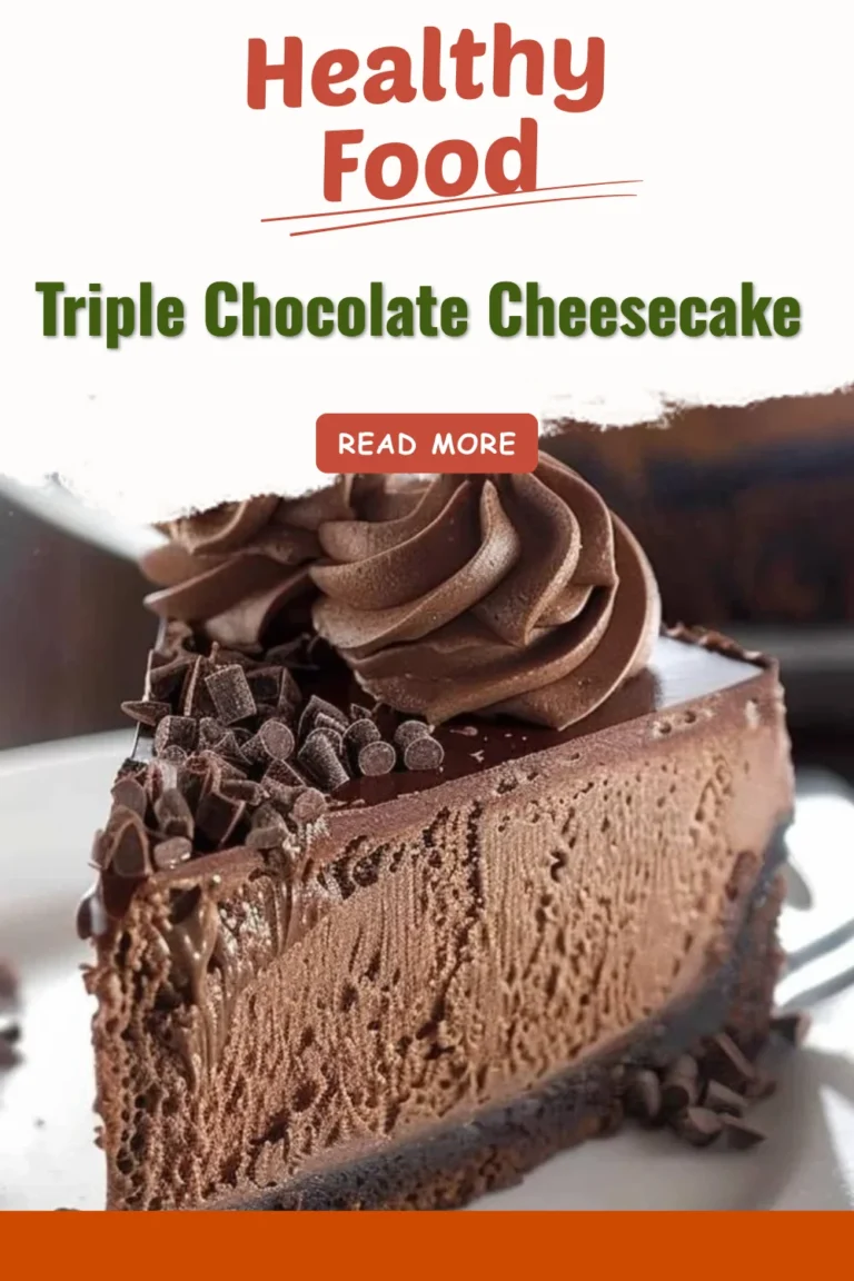 Cheesecake au chocolat triple avec une garniture élégante sur une assiette