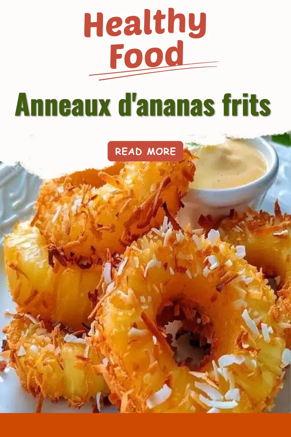 Délicieux anneaux d'ananas frits croustillants et sucrés