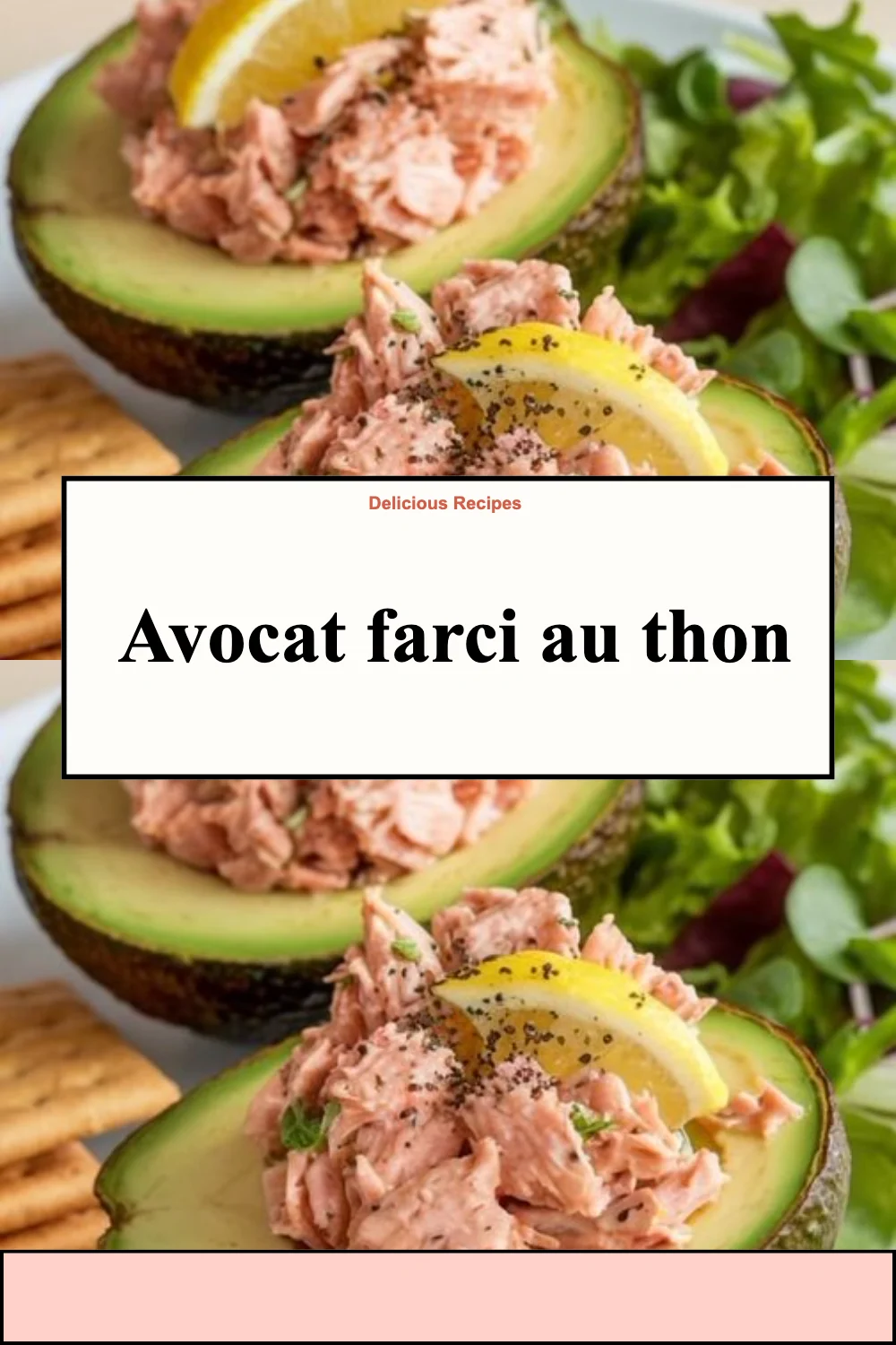 Avocat farci au thon, une recette savoureuse et facile à réaliser.