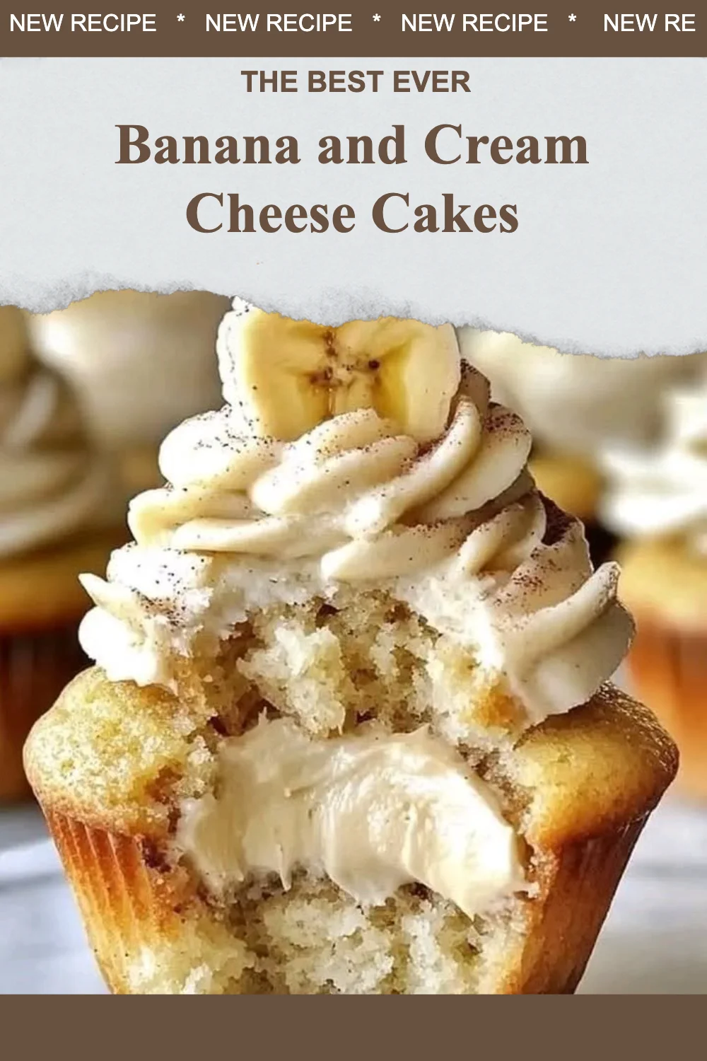 Gâteau à la banane et fromage à la crème, une délicieuse gourmandise