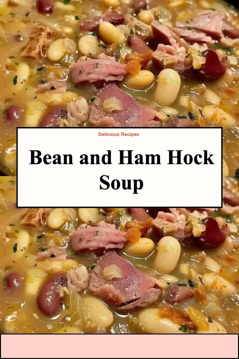 Soupe de haricots et jarret de jambon dans un bol en céramique.