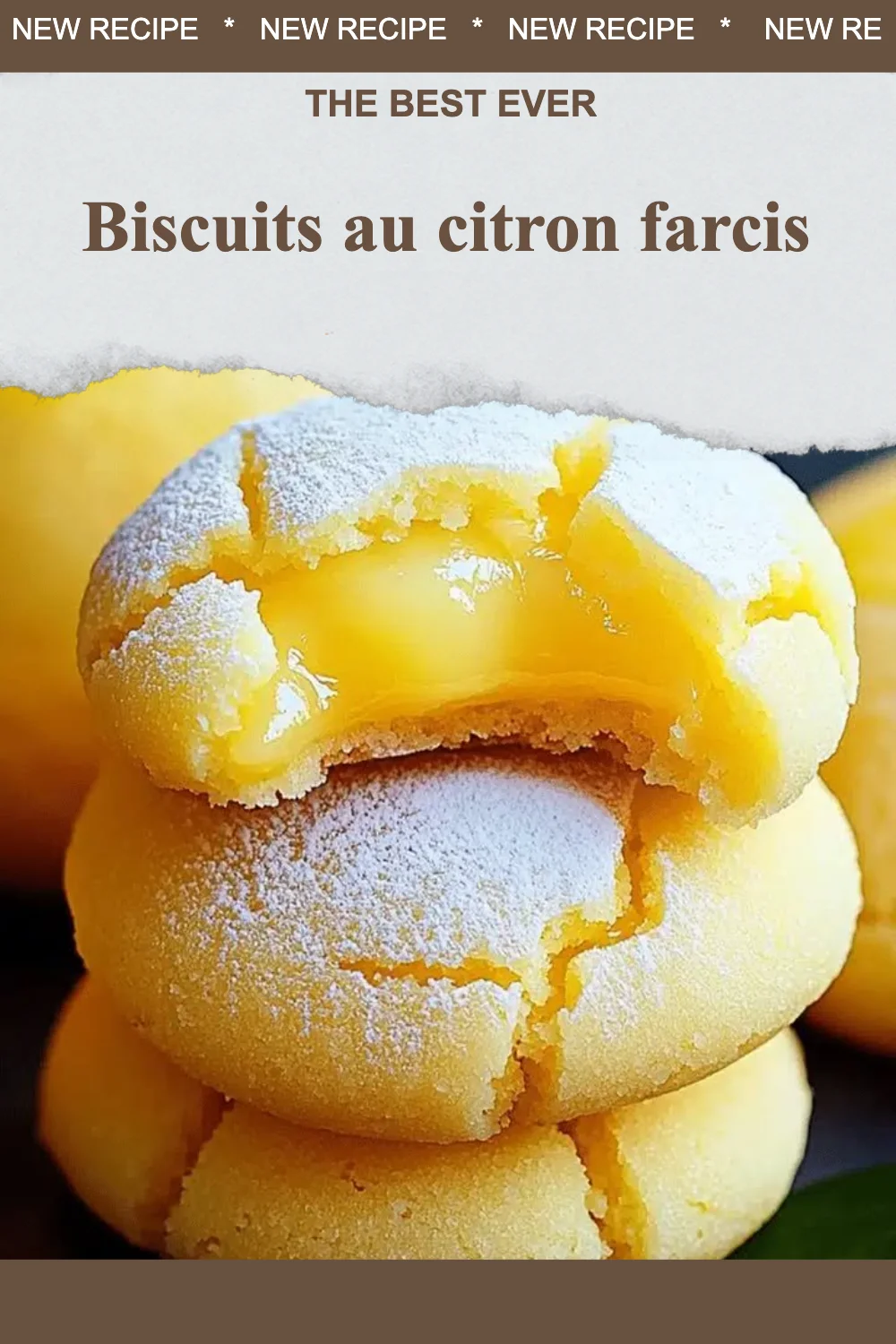 Biscuits au citron farcis avec un zest de fraîcheur et de douceur