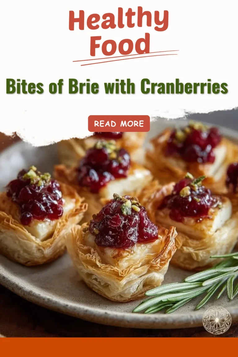 Bouchées de brie avec des canneberges sur un plateau