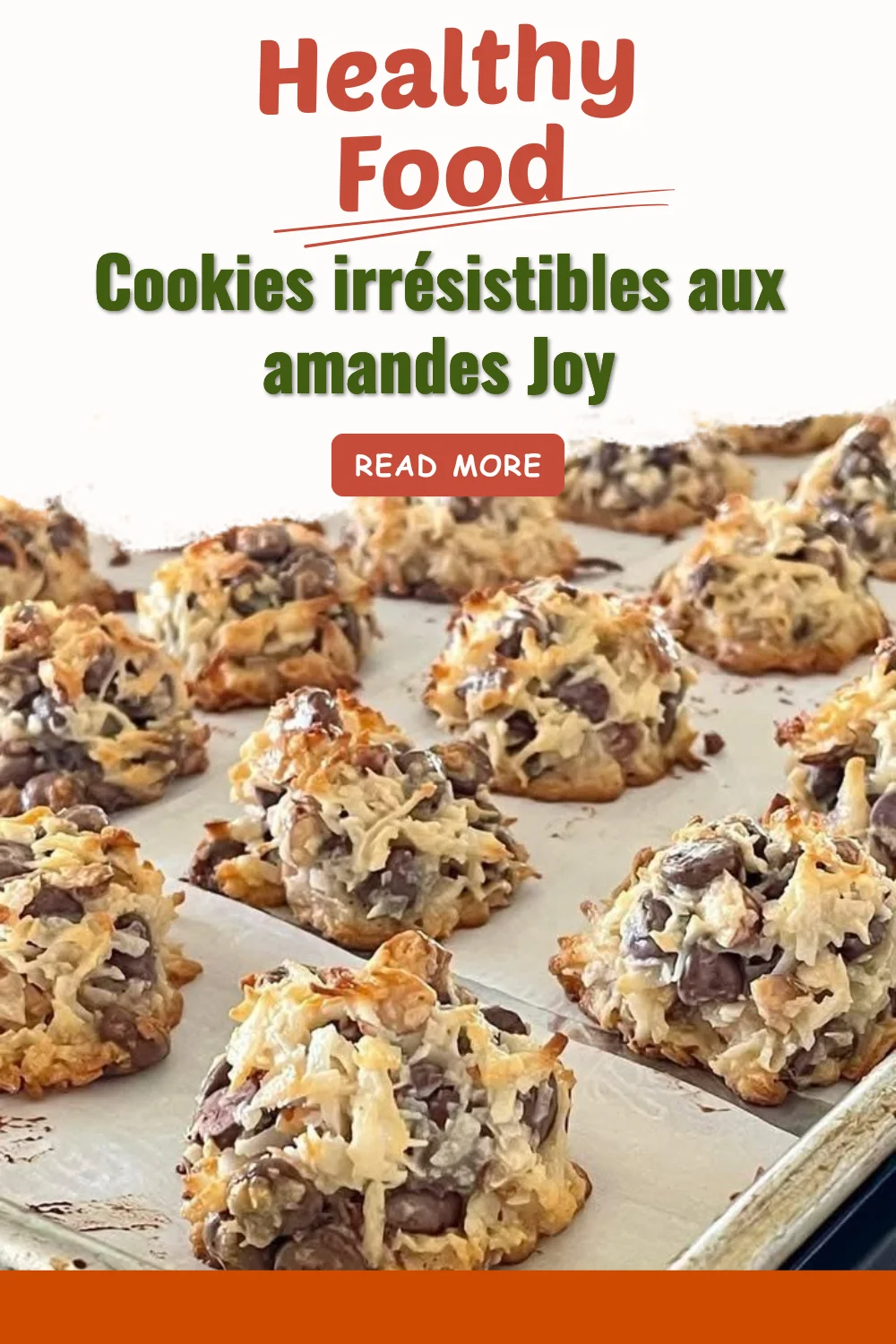 Cookies irrésistibles aux amandes Joy, moelleux et savoureux.
