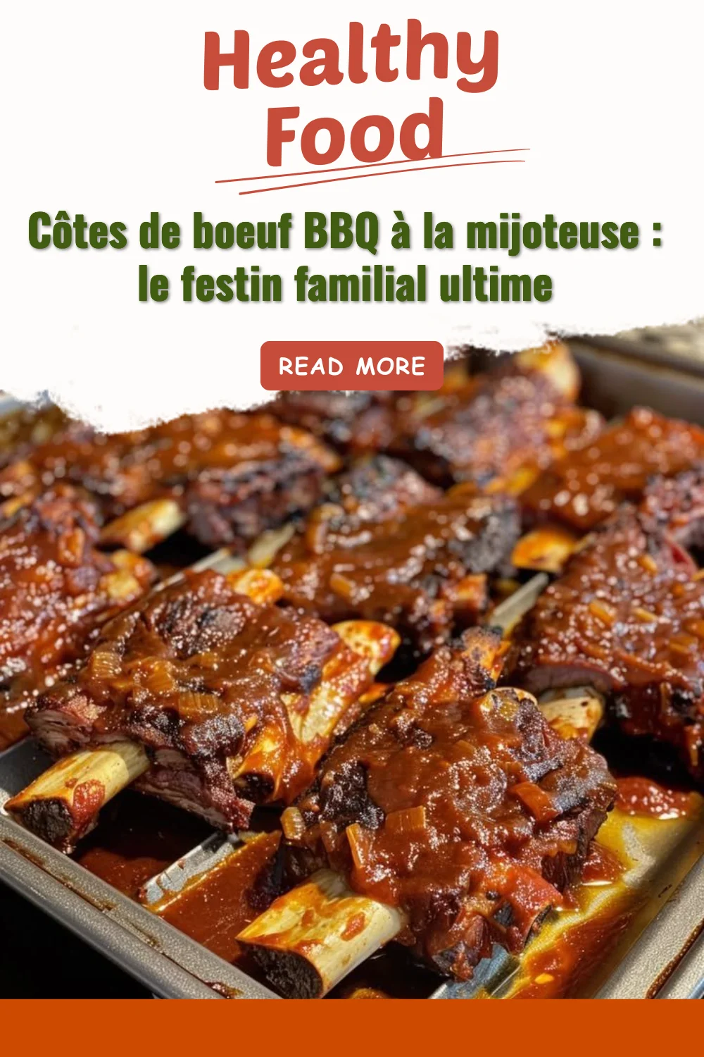 Côtes de boeuf BBQ mijotées pour un festin familial succulent