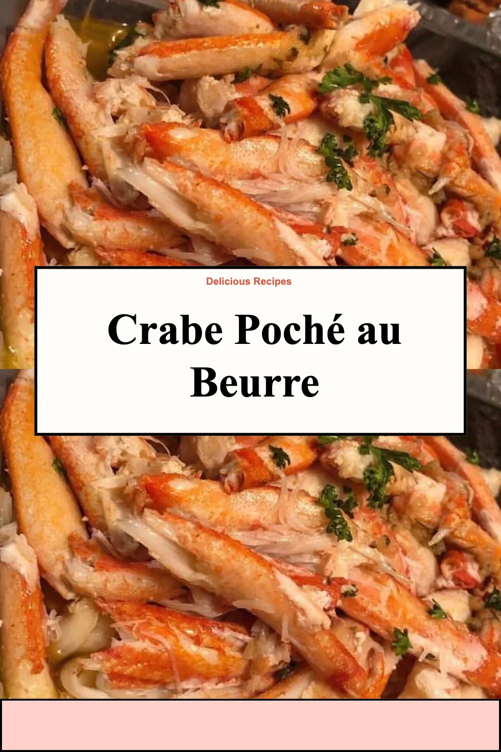 Plat de Crabe Poché au Beurre, une délicieuse recette de fruits de mer