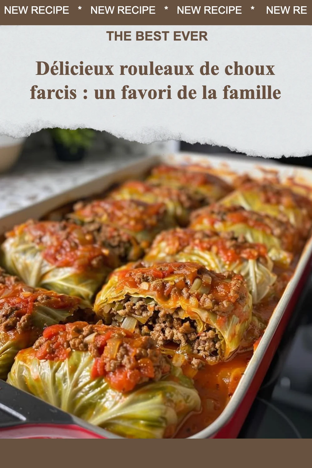 Rouleaux de choux farcis savoureux pour un repas familial