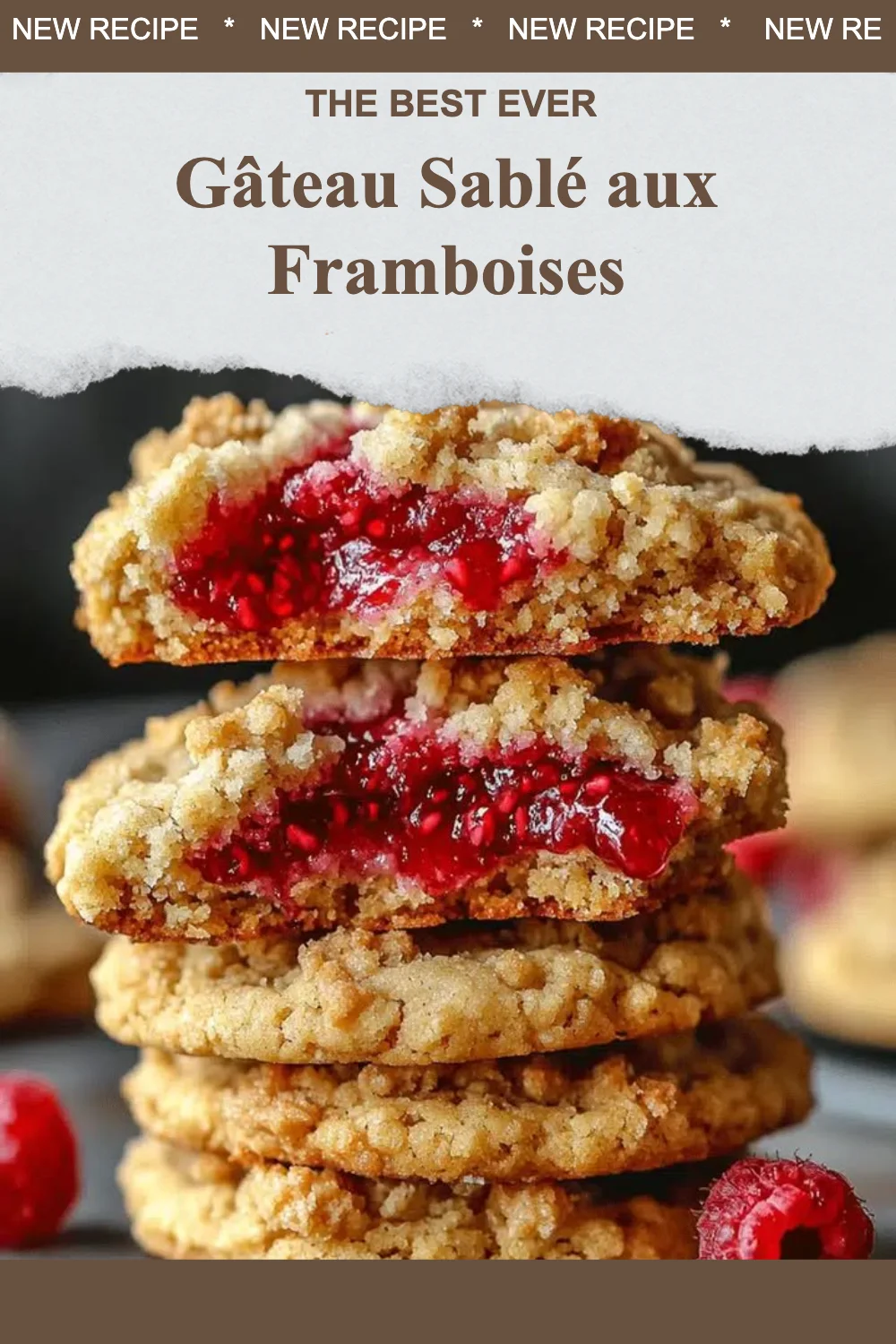 Gâteau Sablé aux Framboises, un dessert gourmand et fruité