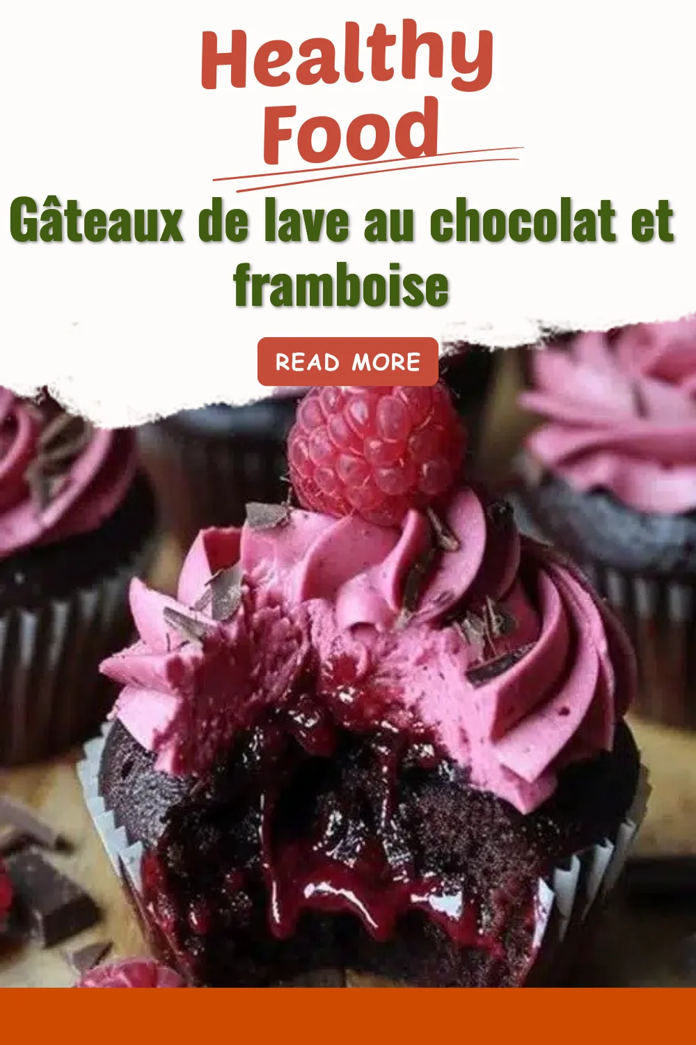 Gâteaux de lave au chocolat et framboise, dessert fondant courtisé par les gourmands.