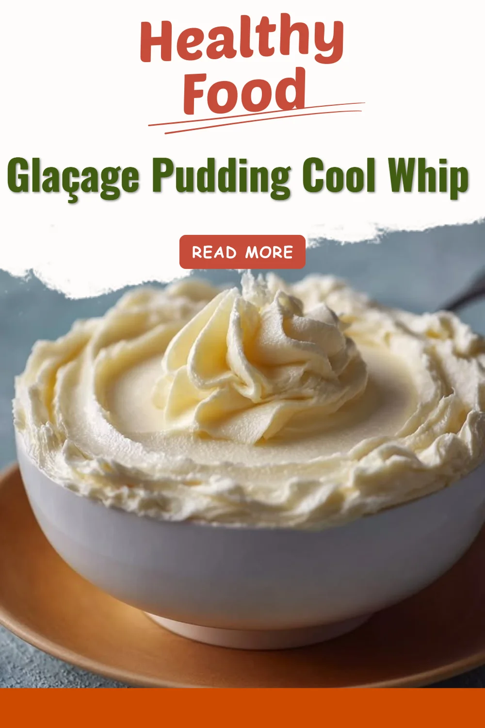Glaçage pudding Cool Whip crémeux et délicieux sur un dessert