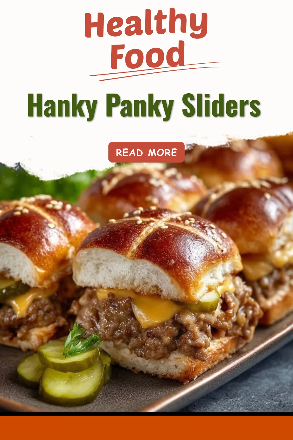 Hanky Panky Sliders savoureux prêts à être dégustés dans un plat étoilé.