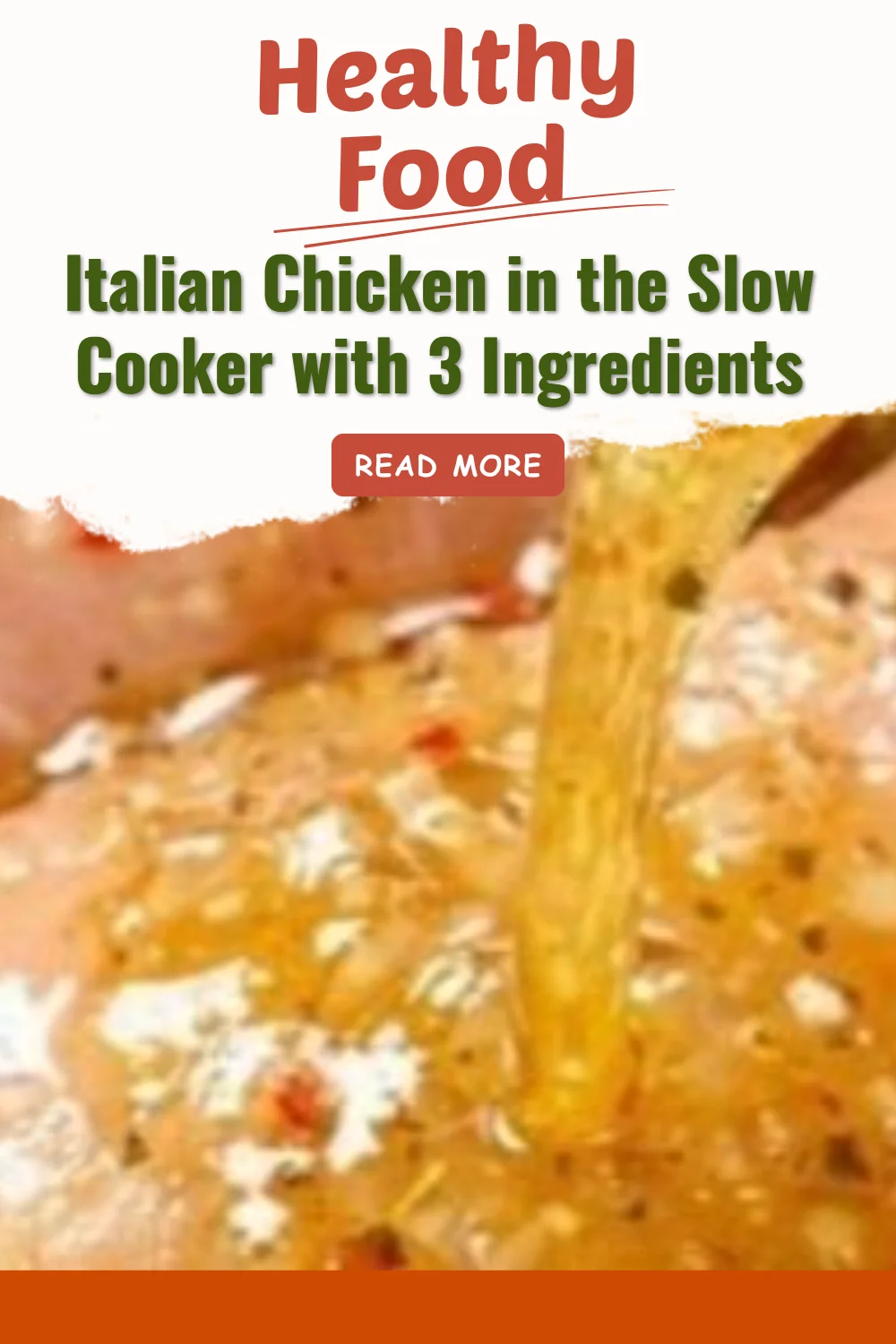 Recette de poulet italien dans la mijoteuse avec 3 ingrédients