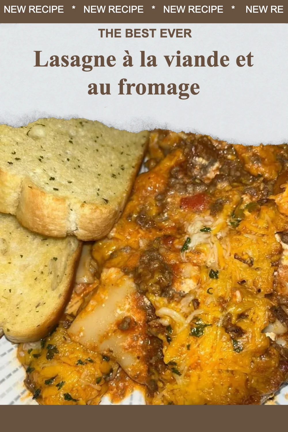Lasagne à la viande et au fromage, un plat savoureux et réconfortant