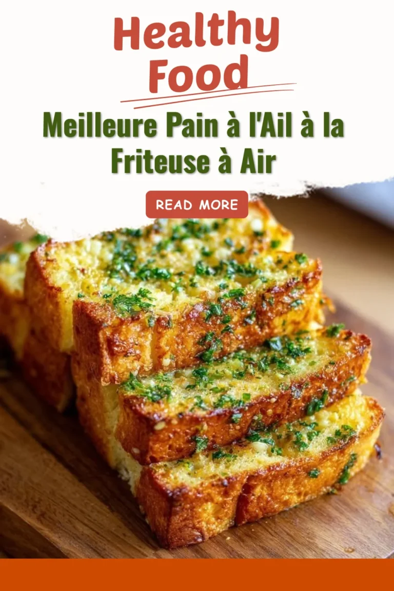 Pain à l'Ail croustillant cuit dans une friteuse à air