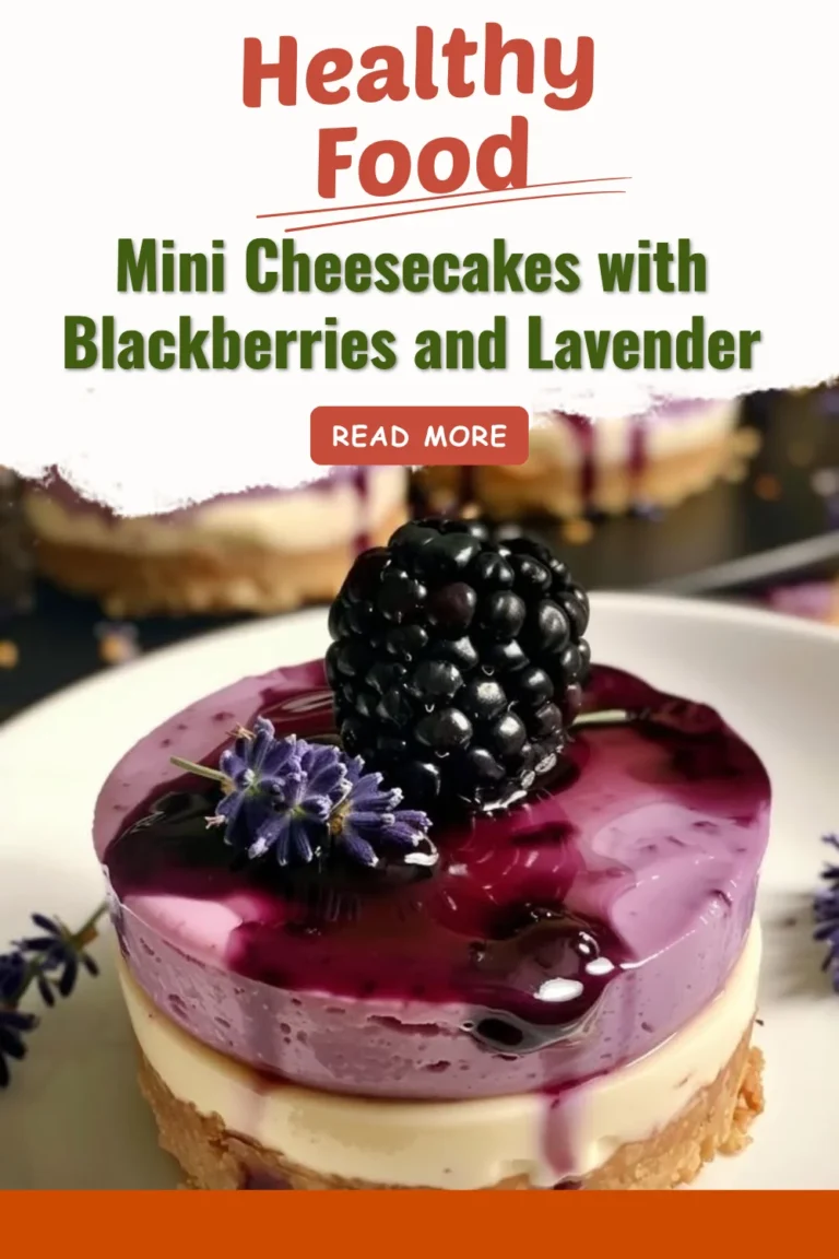 Mini cheesecakes aux mûres et lavande, un dessert délicat et savoureux