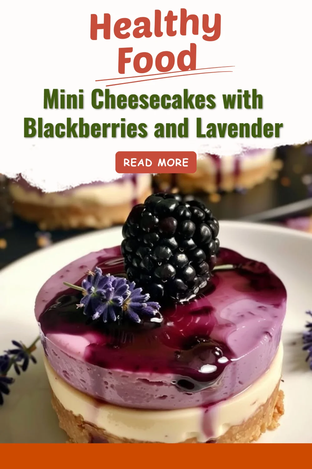 Mini cheesecakes aux mûres et lavande, un dessert délicat et savoureux