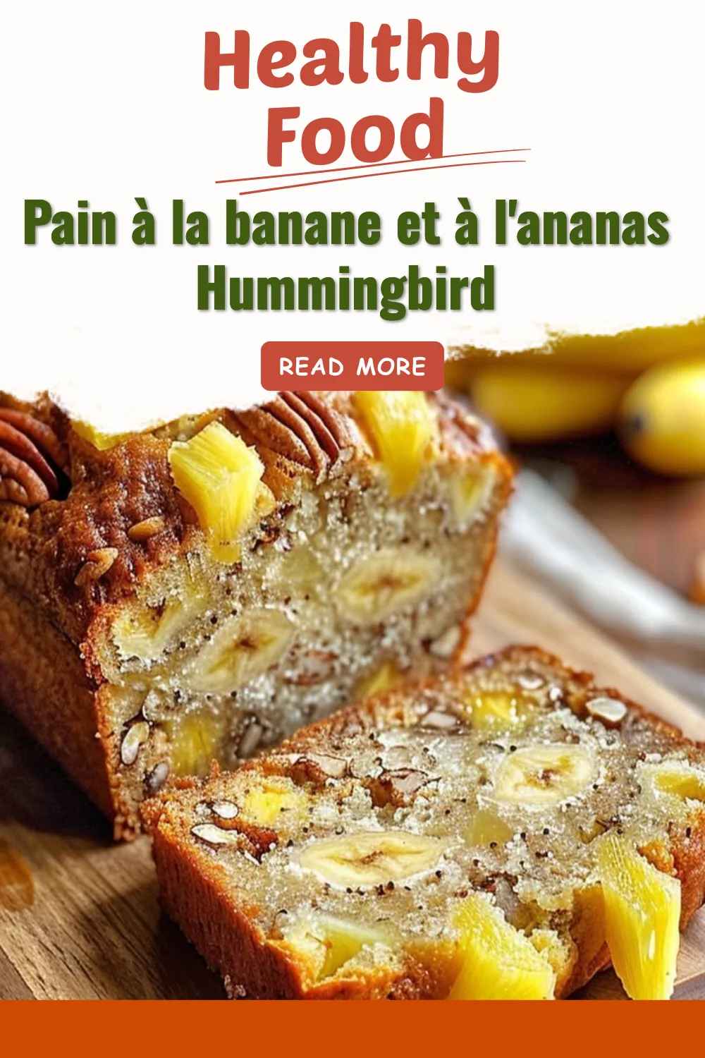 Recette de pain à la banane et à l'ananas Hummingbird au goût moelleux