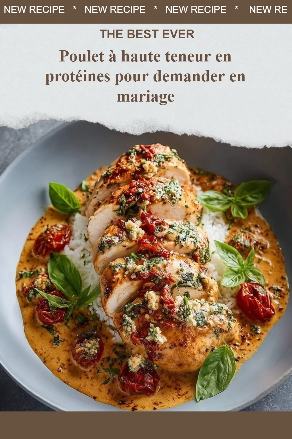 Recette de poulet à haute teneur en protéines pour une demande en mariage