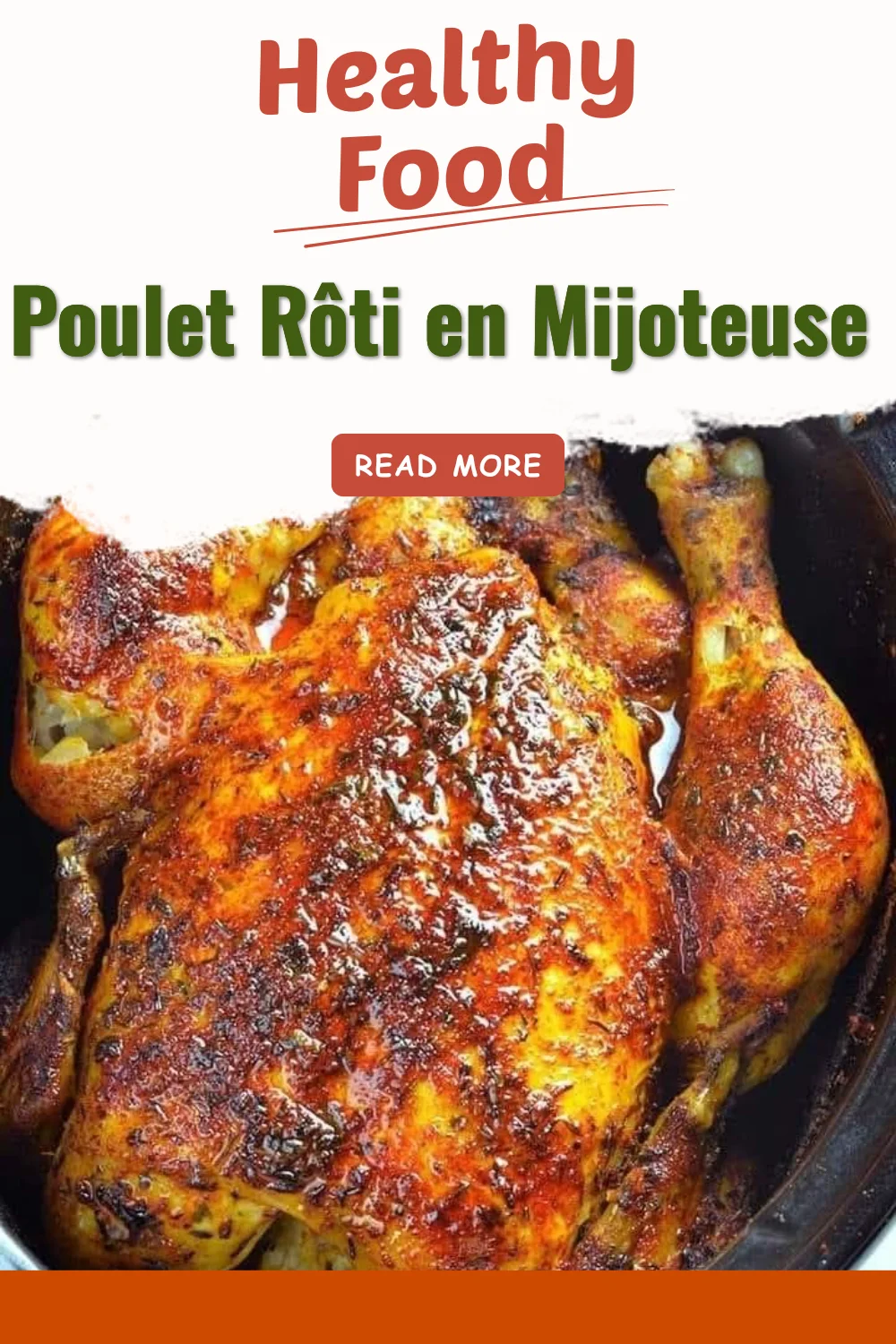 Recette de poulet rôti en mijoteuse avec des légumes savoureux