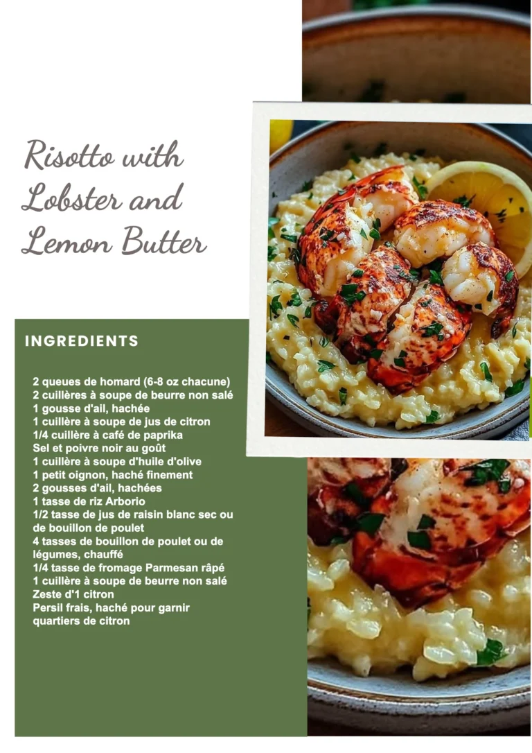 Risotto crémeux aux homards et au beurre de citron, plat gastronomique