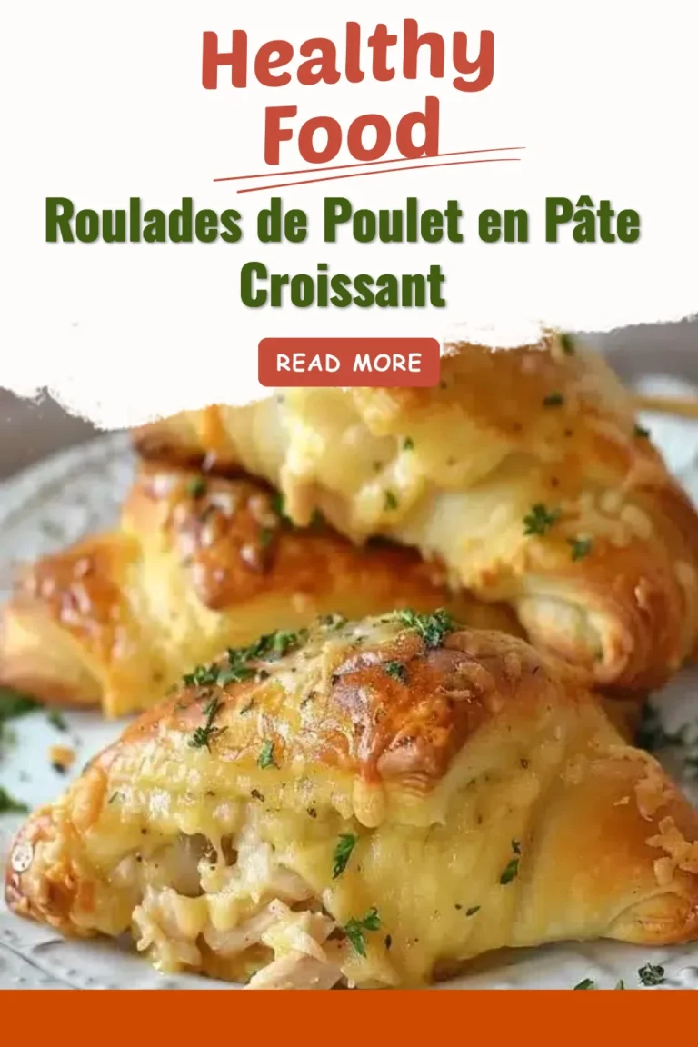 Roulades de poulet en pâte croissant, une délicieuse recette française.