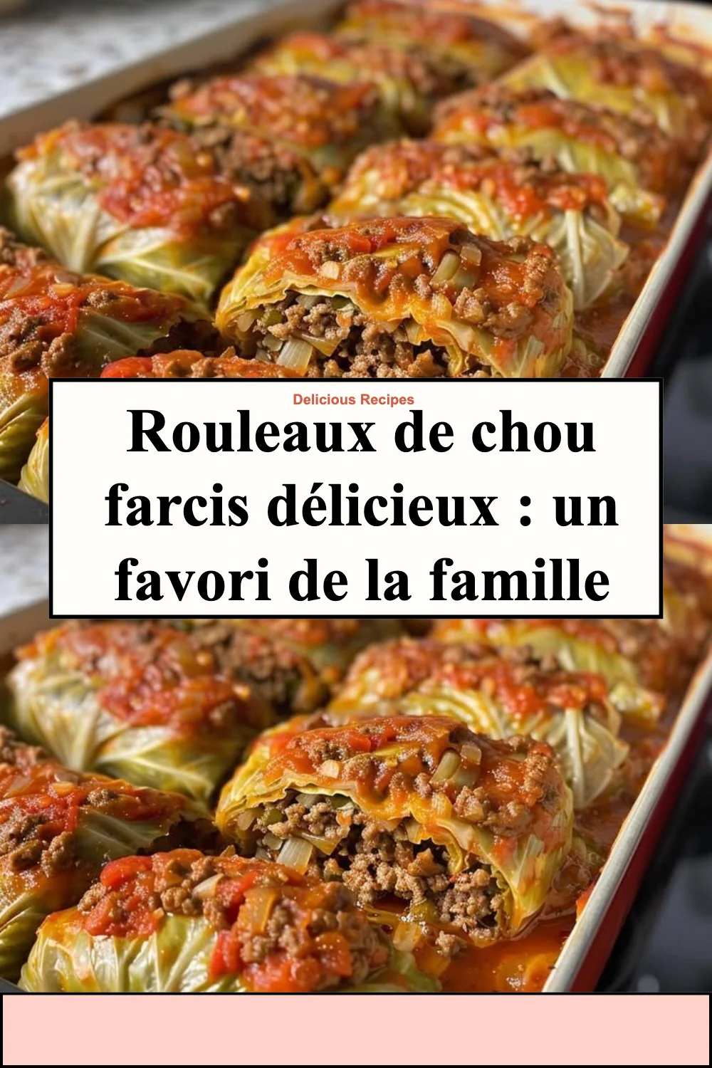 Rouleaux de chou farcis délicieux prêts à servir sur une assiette.
