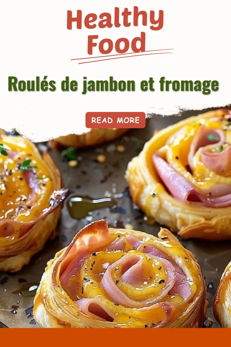 Roulés de jambon et fromage prêts à être dégustés