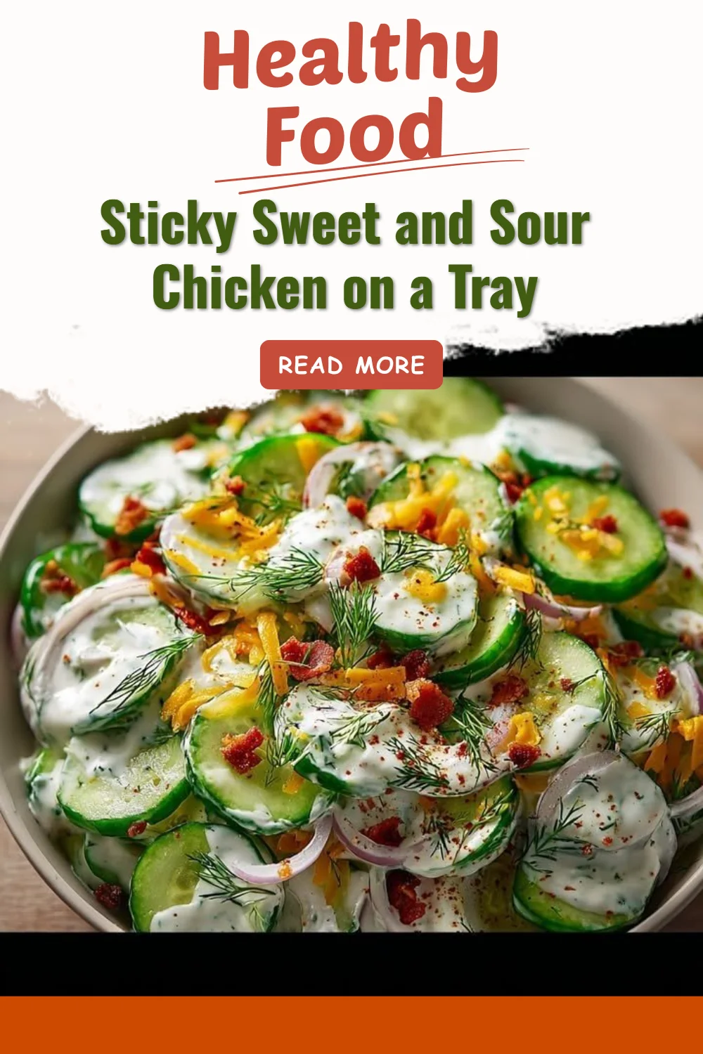 Recette de Sticky Sweet and Sour Chicken sur un plateau appétissant