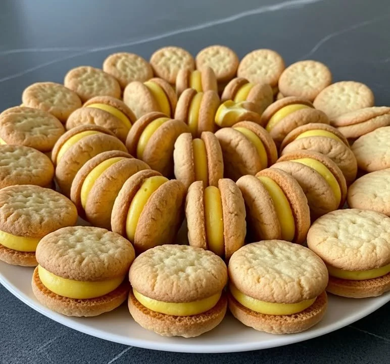Biscuits fourr&eacute;s &agrave; la cr&egrave;me de citron