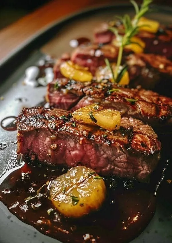 Boeuf avec une cro&ucirc;te parfaite