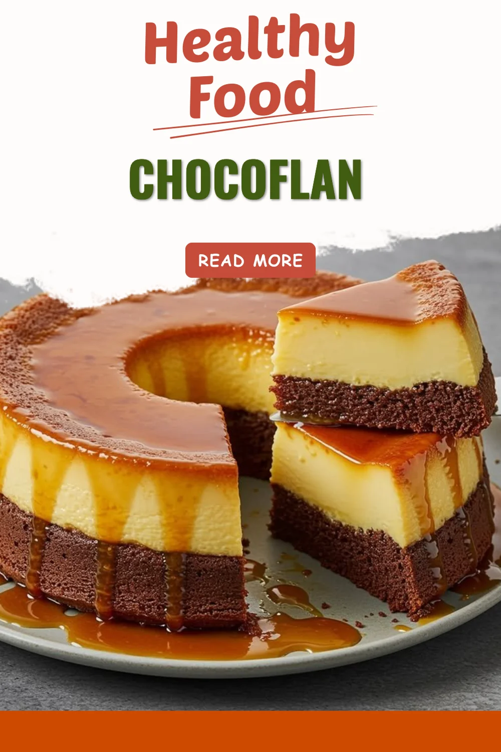 Délicieux chocoflan savoureux alliant chocolat et flan crémeux