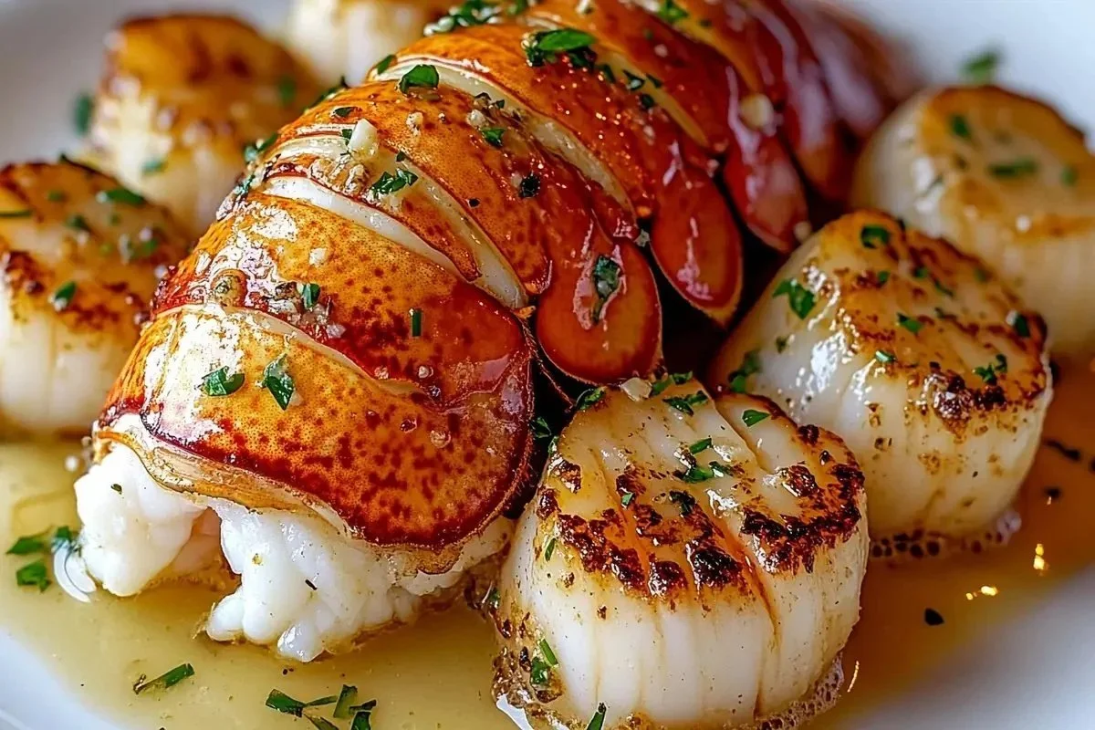 Coquilles Saint-Jacques et Homard