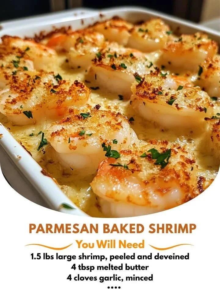 Crevettes au Parmesan Cuites au Four