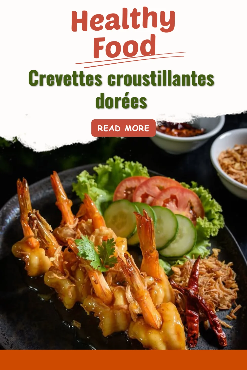 Crevettes croustillantes dorées servies en plat délicieux