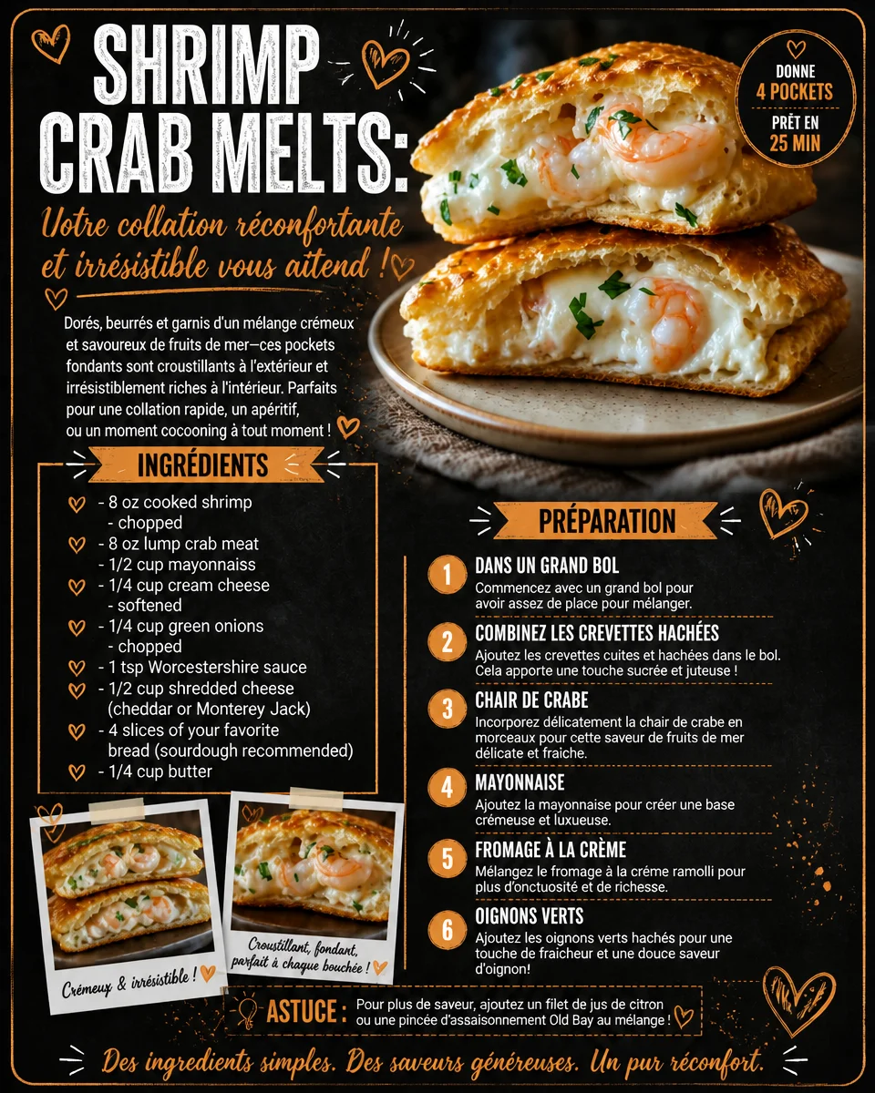 Fondants de crevettes et de crabes présentés sur une assiette élégante.