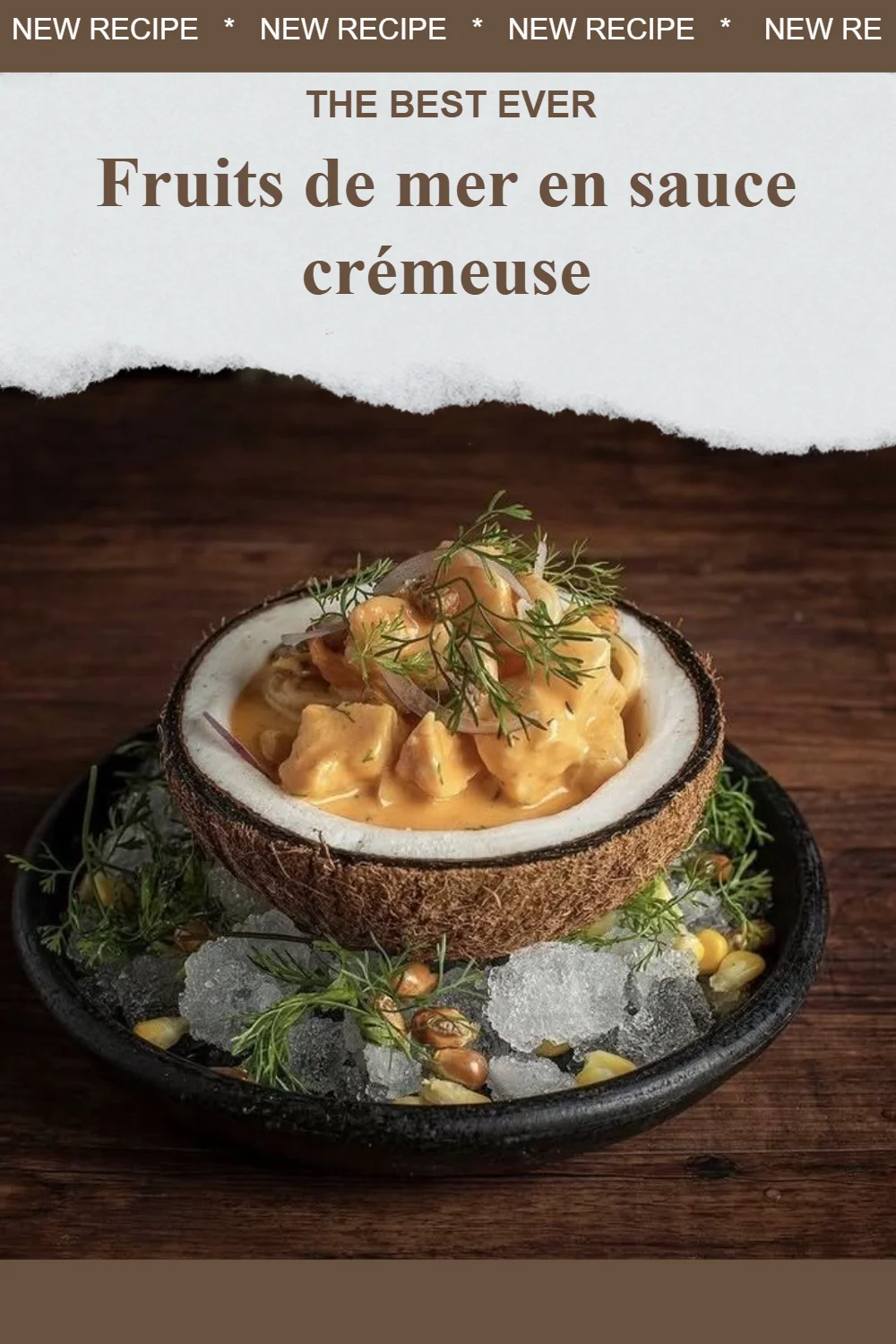 Fruits de mer en sauce crémeuse, un plat délicieux et raffiné