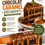 Gâteau chocolat caramel décadent