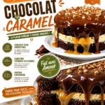 Gâteau au chocolat caramel et Snickers