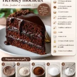 Chocolate cake with whipped cream and strawberries