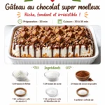Ultra-moist chocolate cake with Baileys cream